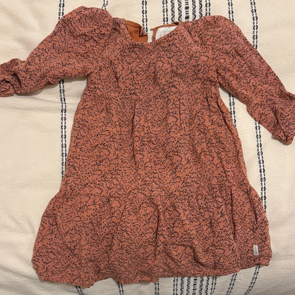 Charming Coral Kids Dress